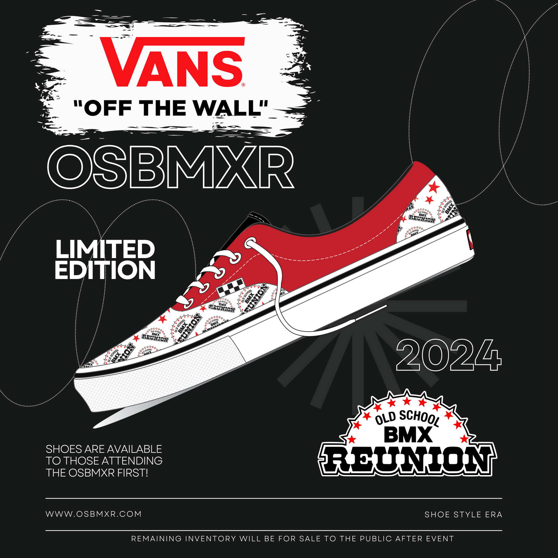 OSBMXR Vans Limited Edition Shoes 2024 Old School BMX Reunion