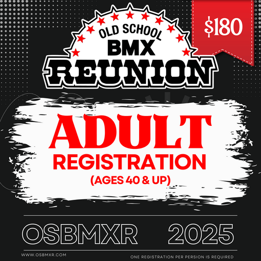 2025 OSBMXR Event Ticket and Shirt - Adults